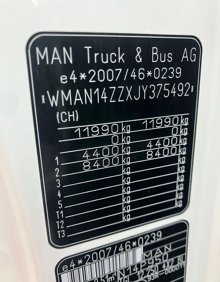 MAN Man TGM 12.250 euro 6 ramo do zabudowy Pomoc drogowa laweta kiper - Грузовик-шасси: фото 3 MAN Man TGM 12.250 euro 6 ramo do zabudowy Pomoc drogowa laweta kiper - Грузовик-шасси: фото 3