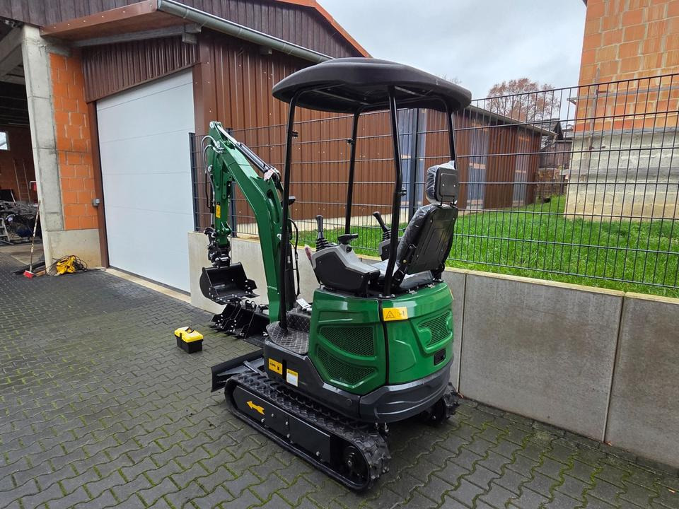 Black Friday Minibagger 1,4t Schnellwechsler 18,5 KW Löffelpaket - Мини-экскаватор: фото 2 Black Friday Minibagger 1,4t Schnellwechsler 18,5 KW Löffelpaket - Мини-экскаватор: фото 2