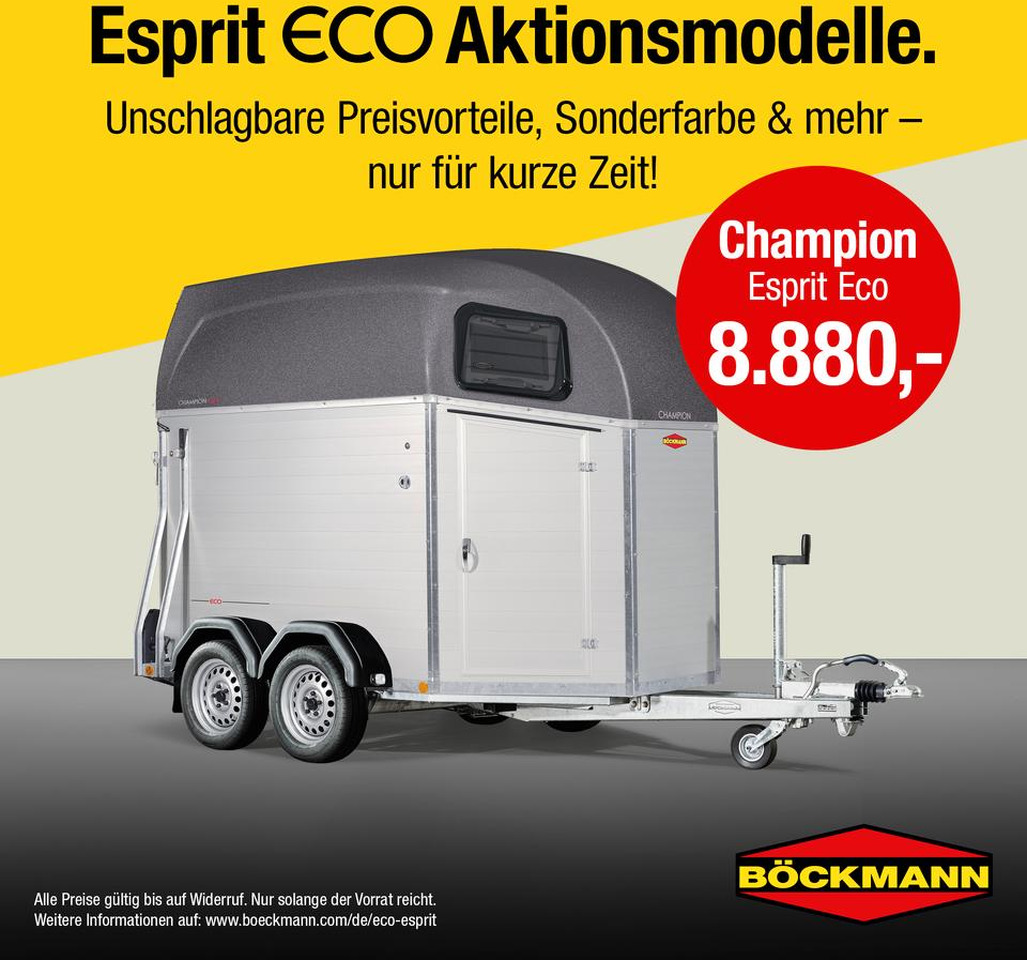 Böckmann Pferdeanhänger Champion Esprit ECO Sattelkammer - Прицеп-коневоз: фото 1 Böckmann Pferdeanhänger Champion Esprit ECO Sattelkammer - Прицеп-коневоз: фото 1