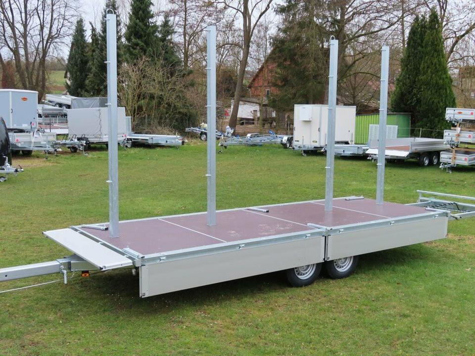 Langmaterialanhänger Unsinn LM 3554-14-2040 Deichsel ausziehbar - Прицеп бортовой/ Платформа: фото 1 Langmaterialanhänger Unsinn LM 3554-14-2040 Deichsel ausziehbar - Прицеп бортовой/ Платформа: фото 1