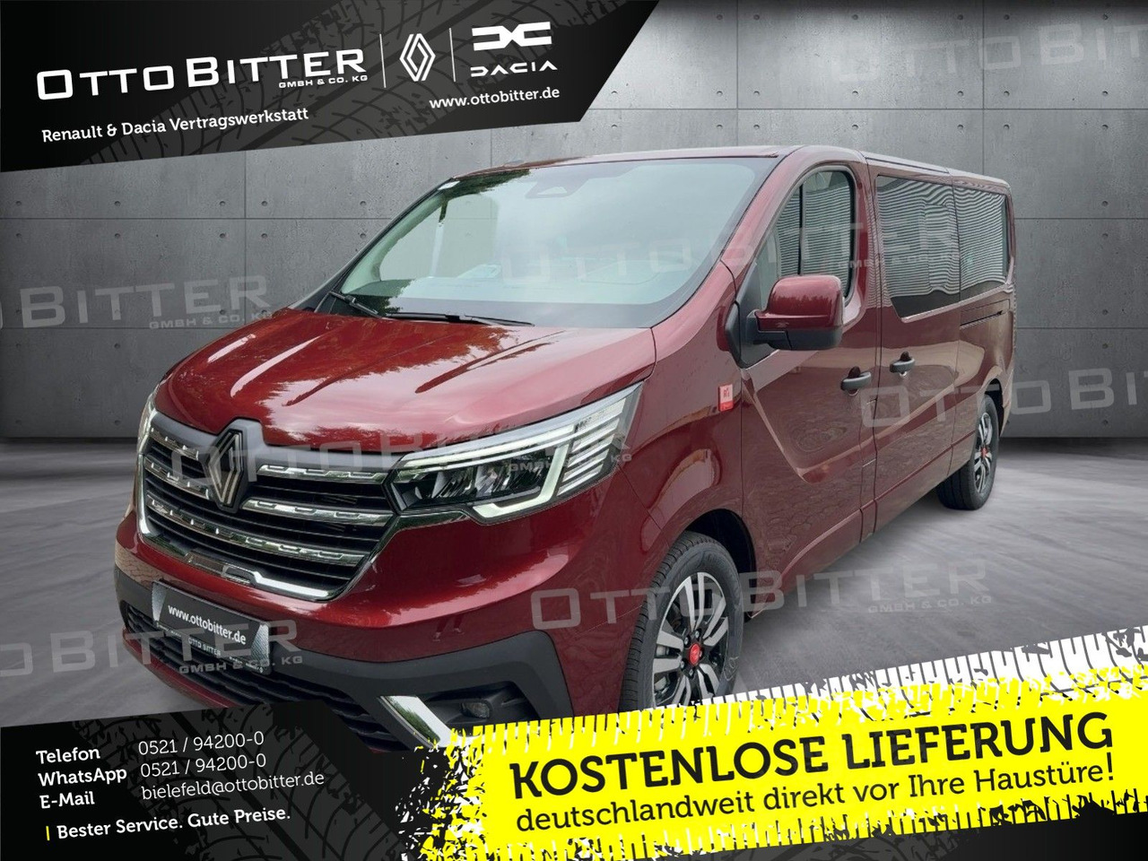 Renault Trafic Grand RED EDITION L2H1 dCi150 9-AUTOMATIK - Пассажирский фургон: фото 1 Renault Trafic Grand RED EDITION L2H1 dCi150 9-AUTOMATIK - Пассажирский фургон: фото 1