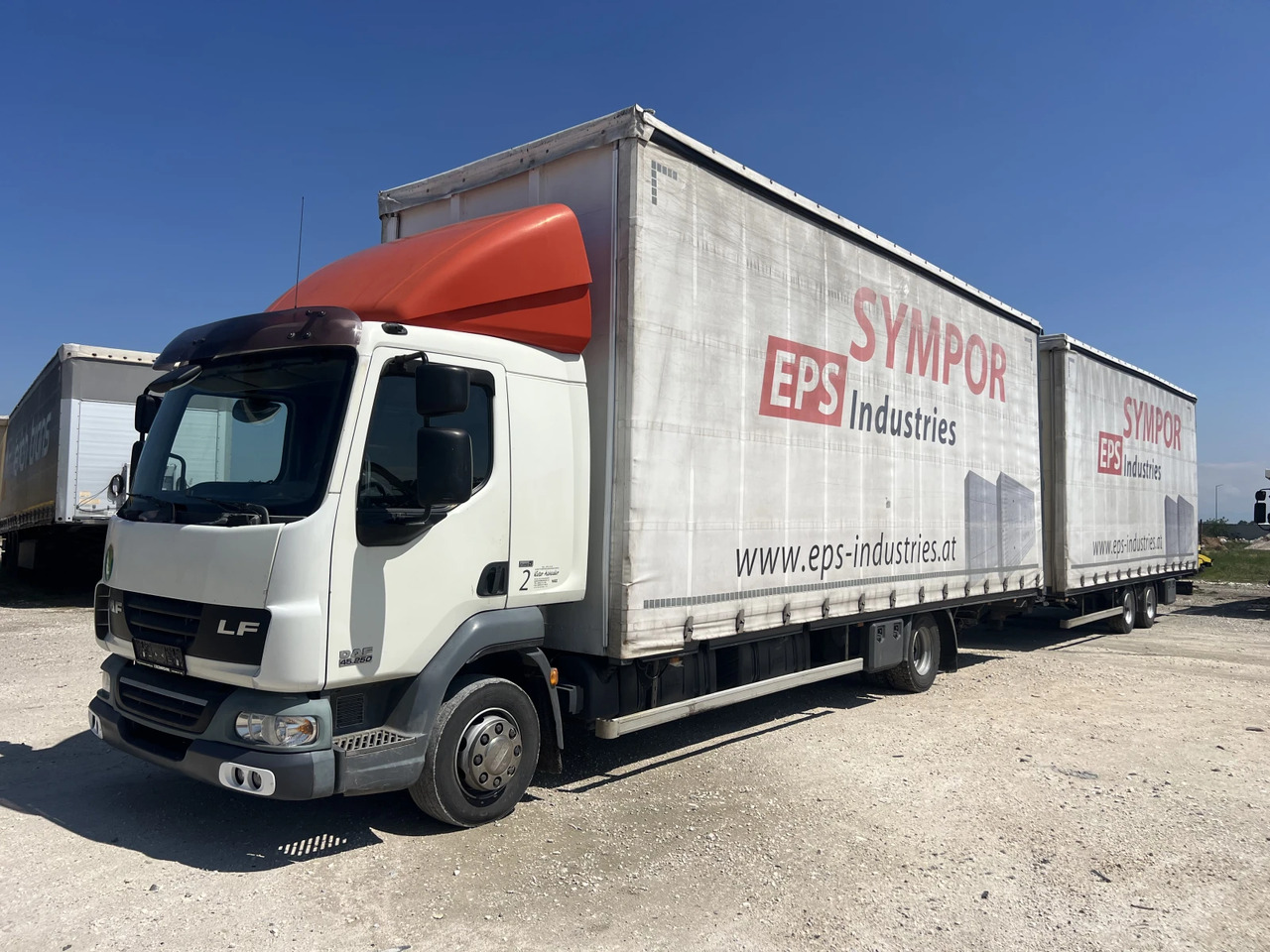 Daf Fa 7.85м., Euro5, Щора, Композиция, Mega, Внос - Тентованный грузовик: фото 1 Daf Fa 7.85м., Euro5, Щора, Композиция, Mega, Внос - Тентованный грузовик: фото 1