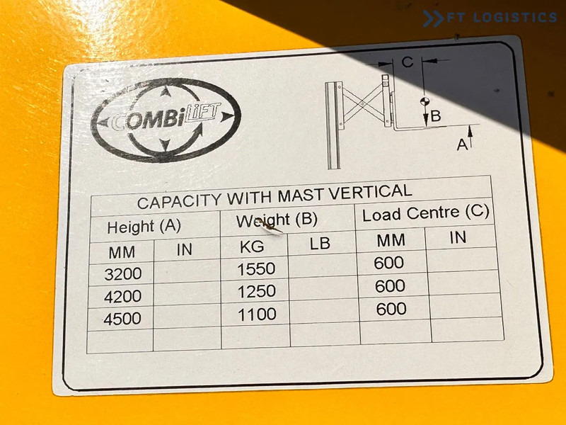 Штабелер Combilift WR-4 / DUPLEX / 4.5M / 2017 / ONLY 30 MTH / LIKE NEW / 1500KG: фото 7
