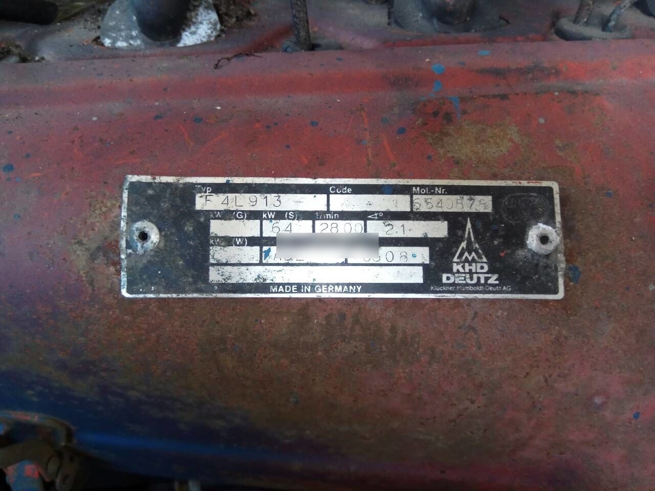 Deutz F4L913 - Двигатель для Грузовиков: фото 5 Deutz F4L913 - Двигатель для Грузовиков: фото 5