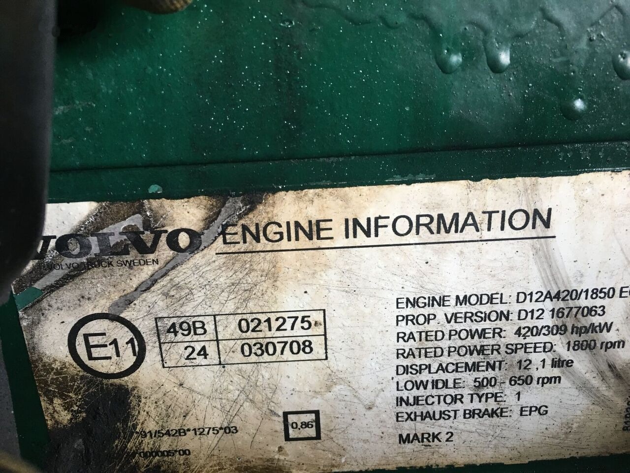 Volvo D12A Volvo - Двигатель для Автобусов: фото 4 Volvo D12A Volvo - Двигатель для Автобусов: фото 4
