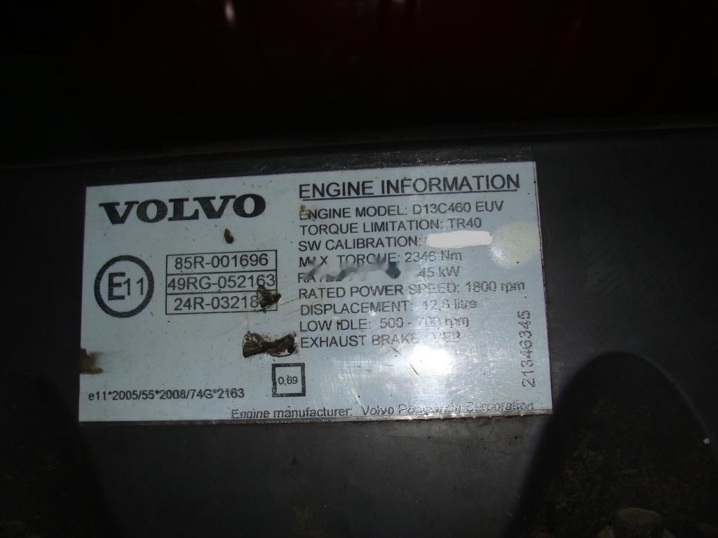 Volvo D13C EUV 460 Volvo FH13 - Двигатель для Грузовиков: фото 5 Volvo D13C EUV 460 Volvo FH13 - Двигатель для Грузовиков: фото 5