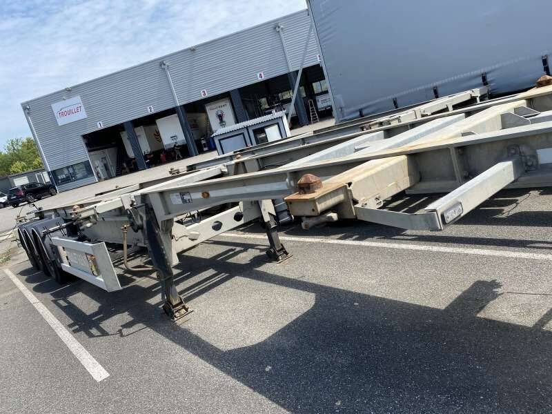 Semi-remorque 3 Essieux 38 TONNES CHARIOT COULISSANT - Полуприцеп-контейнеровоз/ Сменный кузов: фото 1 Semi-remorque 3 Essieux 38 TONNES CHARIOT COULISSANT - Полуприцеп-контейнеровоз/ Сменный кузов: фото 1