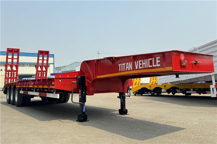 TITAN 3 Axle 60 Ton Truck Lowbed Trailer for Sale In Kenya - Низкорамный полуприцеп: фото 1 TITAN 3 Axle 60 Ton Truck Lowbed Trailer for Sale In Kenya - Низкорамный полуприцеп: фото 1
