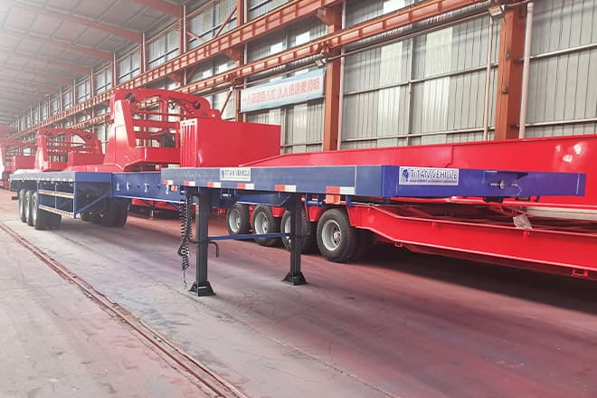 TITAN 3 Axle Extendable Flatbed Trailers for Sale in Angola - Полуприцеп бортовой/ Платформа: фото 3 TITAN 3 Axle Extendable Flatbed Trailers for Sale in Angola - Полуприцеп бортовой/ Платформа: фото 3