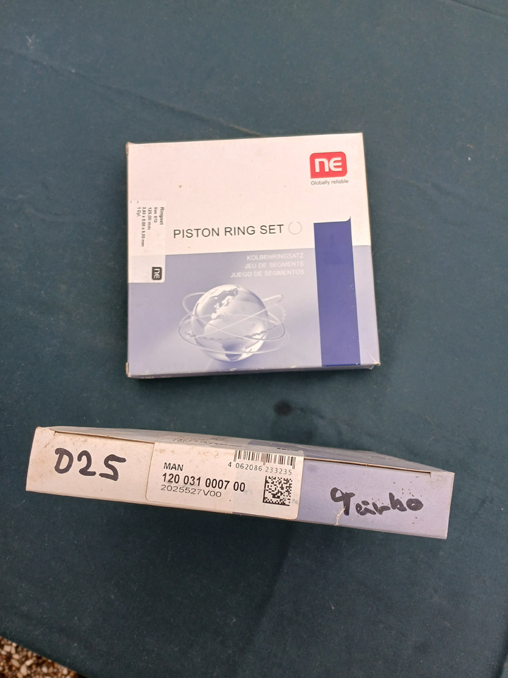 Pistonrings NE 120031000700 for MAN D25 Turbo - Поршень/ Кольцо/ Втулка: фото 1 Pistonrings NE 120031000700 for MAN D25 Turbo - Поршень/ Кольцо/ Втулка: фото 1