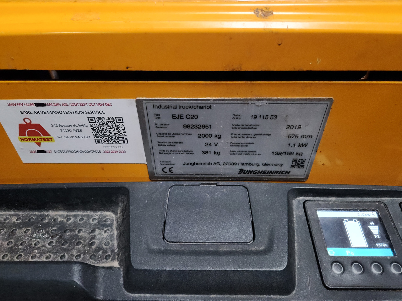 JUNGHEINRICH EJEC20 - Тележка: фото 1 JUNGHEINRICH EJEC20 - Тележка: фото 1