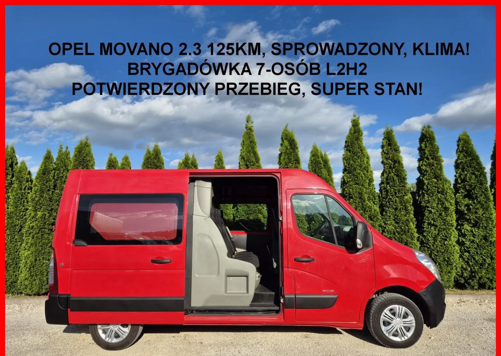 Opel Movano 2.3 125KM L2H2 Dubel Kabina - Грузопассажирский фургон: фото 2 Opel Movano 2.3 125KM L2H2 Dubel Kabina - Грузопассажирский фургон: фото 2
