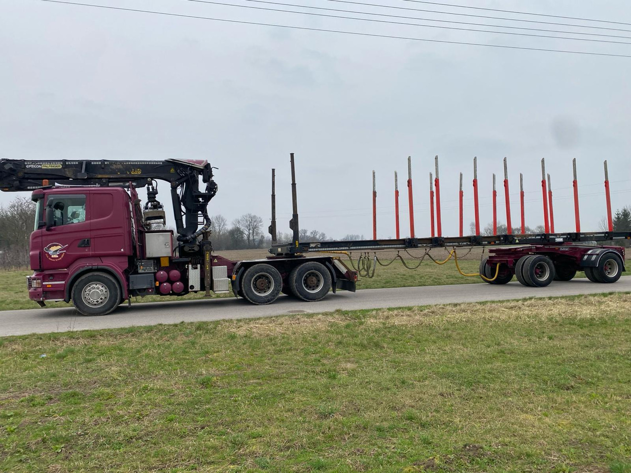 Тягач, Полуприцеп лесовоз SCANIA R500: фото 8