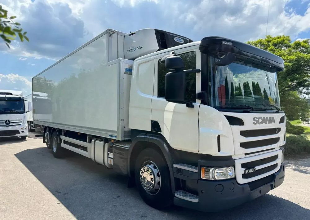 Scania Scania P 450 / CHŁODNIA + WINDA / 23 PALETY / EURO6 / OŚ SKRĘTNA / CARRIER/ ASO - Рефрижератор: фото 1 Scania Scania P 450 / CHŁODNIA + WINDA / 23 PALETY / EURO6 / OŚ SKRĘTNA / CARRIER/ ASO - Рефрижератор: фото 1