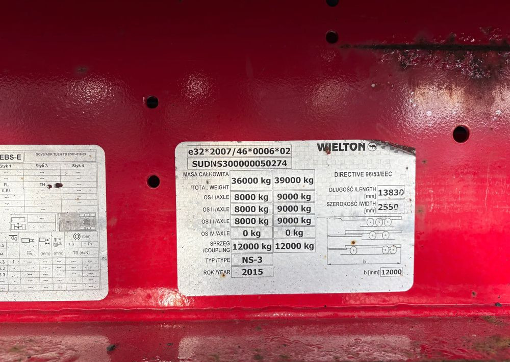 Полуприцеп бортовой/ Платформа Wielton NS3K: фото 16 Полуприцеп бортовой/ Платформа Wielton NS3K: фото 16