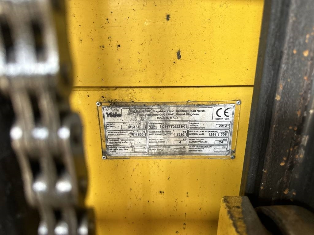 Yale ms15x - Штабелер: фото 2 Yale ms15x - Штабелер: фото 2