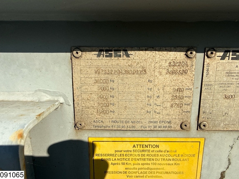 ASCA Chassis 10 / 20 / 30 ft, ADR - Полуприцеп-контейнеровоз/ Сменный кузов: фото 4 ASCA Chassis 10 / 20 / 30 ft, ADR - Полуприцеп-контейнеровоз/ Сменный кузов: фото 4