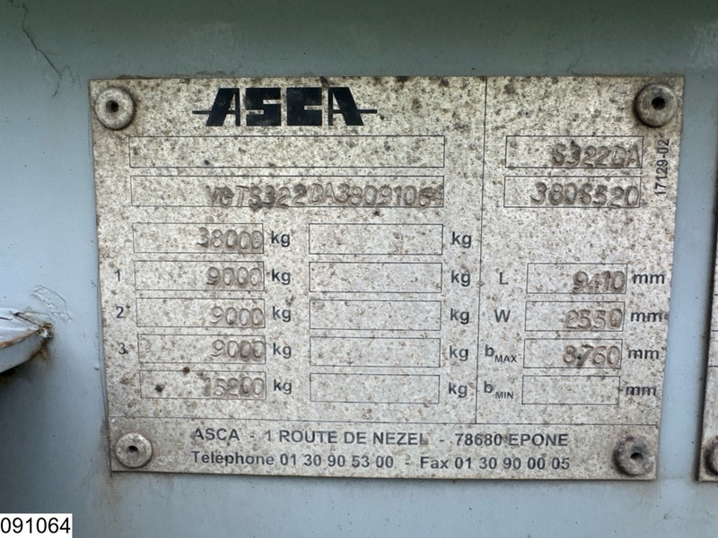 ASCA Chassis 10 / 20 / 30 ft, ADR - Полуприцеп-контейнеровоз/ Сменный кузов: фото 4 ASCA Chassis 10 / 20 / 30 ft, ADR - Полуприцеп-контейнеровоз/ Сменный кузов: фото 4