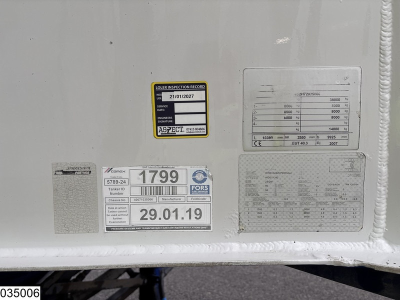 Feldbinder Silo 40.000 Liter - Полуприцеп-цистерна: фото 3 Feldbinder Silo 40.000 Liter - Полуприцеп-цистерна: фото 3