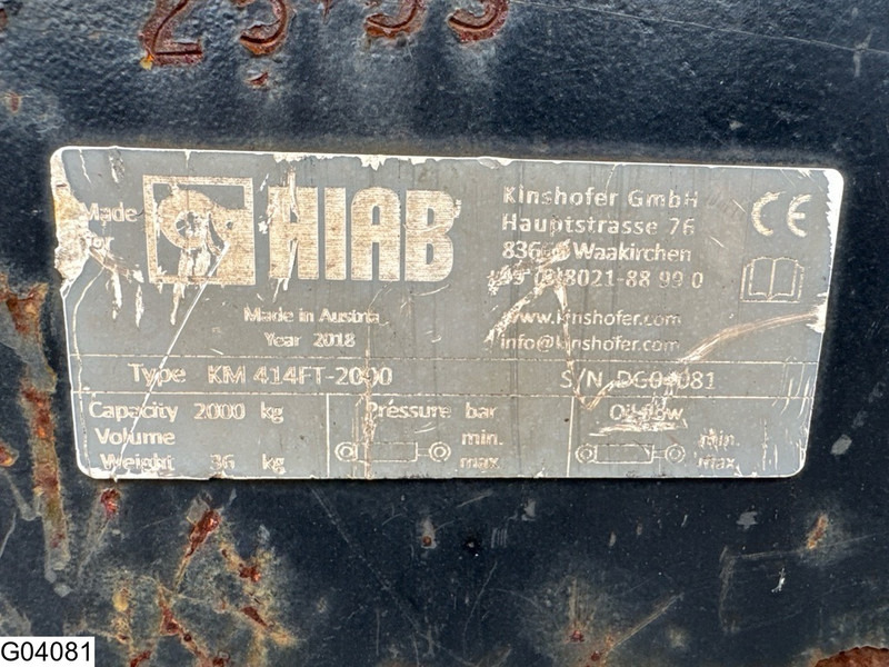 Hiab Pallethaak - Навесное оборудование: фото 3 Hiab Pallethaak - Навесное оборудование: фото 3