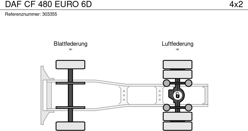 Тягач DAF CF 480 EURO 6D: фото 13 Тягач DAF CF 480 EURO 6D: фото 13