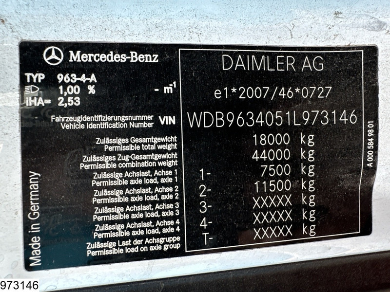 Тягач Mercedes-Benz Actros 1843 EURO 6, Retarder, Lohr, Standairco: фото 7
