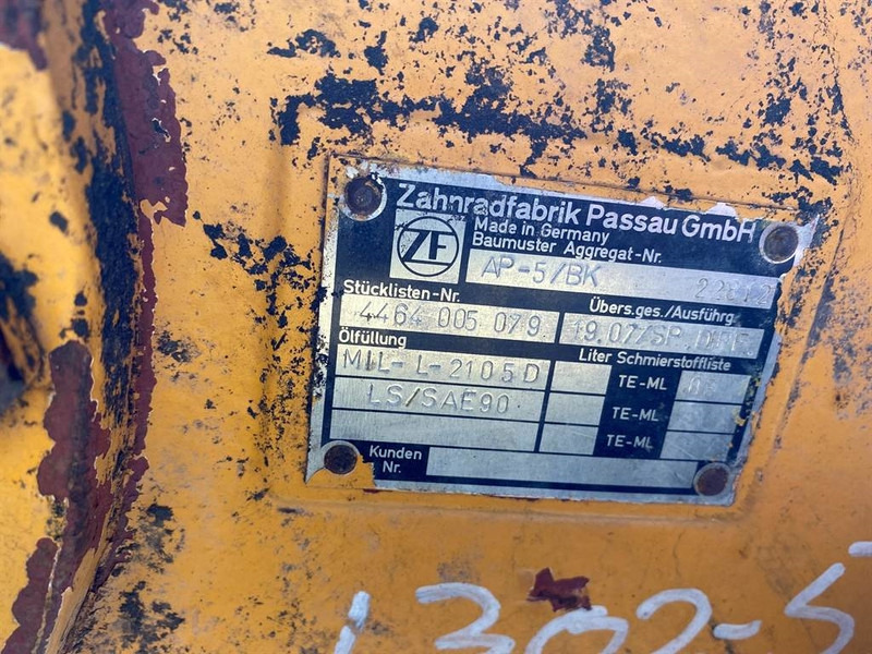 Ahlmann AZ10-4464005079-ZF AP-5/BK-Axle/Achse/As - Ось и запчасти для Строительной техники: фото 5 Ahlmann AZ10-4464005079-ZF AP-5/BK-Axle/Achse/As - Ось и запчасти для Строительной техники: фото 5