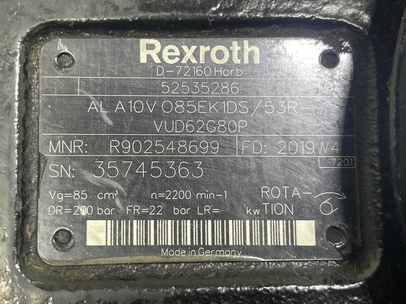 Гидравлика для Строительной техники Manitou MLT840/841/1040/1041-52535286-Load sensing pump: фото 6
