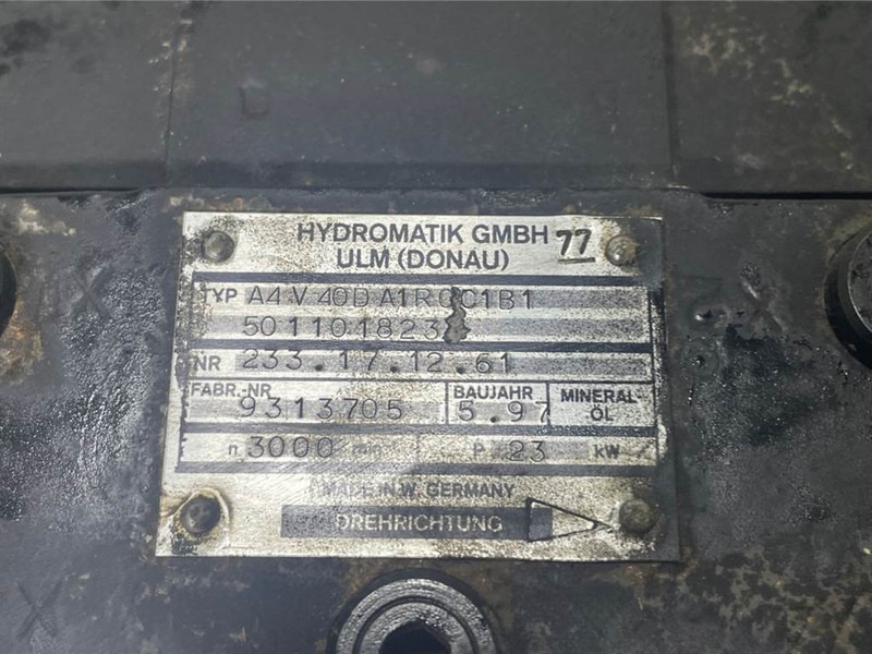 WACKER NEUSON 5011018233/1000192758-Hydromatik A4V40-Drive pump - Гидравлика для Строительной техники: фото 4 WACKER NEUSON 5011018233/1000192758-Hydromatik A4V40-Drive pump - Гидравлика для Строительной техники: фото 4