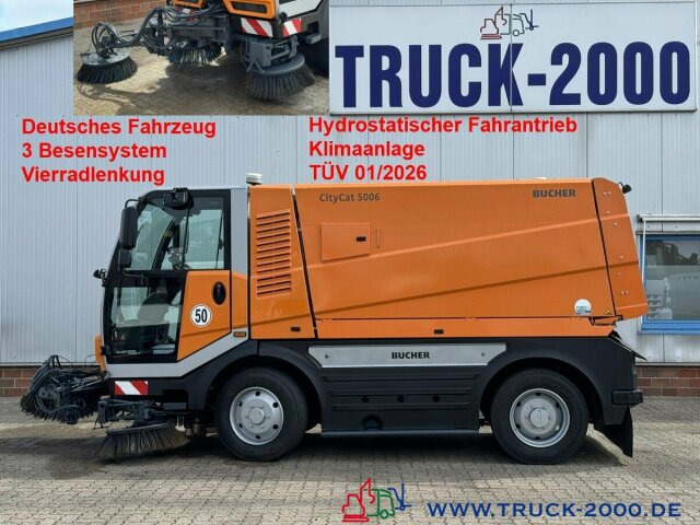 Bucher City Cat 5006 3Besen Sweeper 4 Radlenkung - Подметально-уборочная машина: фото 1 Bucher City Cat 5006 3Besen Sweeper 4 Radlenkung - Подметально-уборочная машина: фото 1