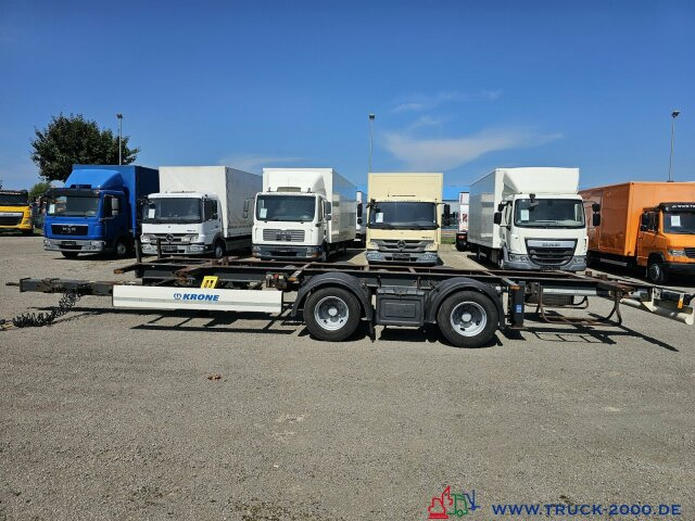 Krone ZZ18 XF0 Tandem Box Carrier - Luft - BPW Achsen - Прицеп-контейнеровоз/ Сменный кузов: фото 1 Krone ZZ18 XF0 Tandem Box Carrier - Luft - BPW Achsen - Прицеп-контейнеровоз/ Сменный кузов: фото 1