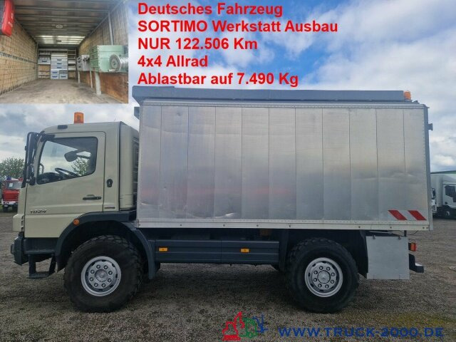 Mercedes-Benz Atego 824 4x4 Ideal Werkstatt-Wohn-Expeditionsmobil - Грузовик с закрытым кузовом: фото 1 Mercedes-Benz Atego 824 4x4 Ideal Werkstatt-Wohn-Expeditionsmobil - Грузовик с закрытым кузовом: фото 1