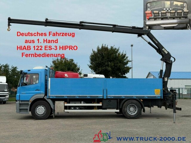 Mercedes-Benz Axor 1833 Hiab 122 ES-3 10m=1,2t. faltbar remote - Грузовик бортовой/ Платформа, Автоманипулятор: фото 1 Mercedes-Benz Axor 1833 Hiab 122 ES-3 10m=1,2t. faltbar remote - Грузовик бортовой/ Платформа, Автоманипулятор: фото 1