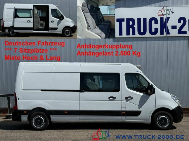 Opel Movano F3500 Mixto 7 Sitzer Hoch & Lang + AHK - Цельнометаллический фургон: фото 1 Opel Movano F3500 Mixto 7 Sitzer Hoch & Lang + AHK - Цельнометаллический фургон: фото 1
