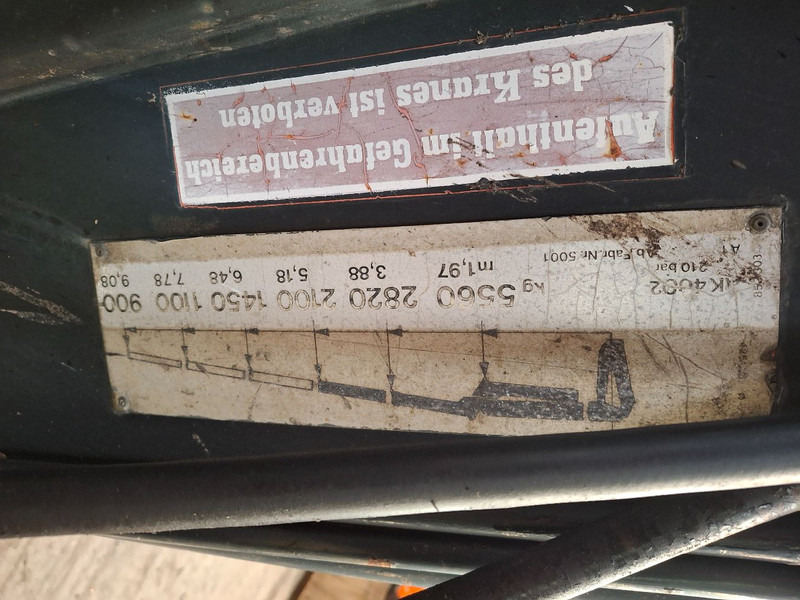 Atlas AK 4002 - Кран-манипулятор: фото 4 Atlas AK 4002 - Кран-манипулятор: фото 4