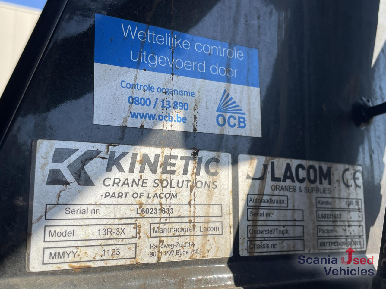 PACTON PACTON TPL.342 CB LIFT AXLE KINETIC 13R-3X CRANE - Прицеп бортовой/ Платформа: фото 5 PACTON PACTON TPL.342 CB LIFT AXLE KINETIC 13R-3X CRANE - Прицеп бортовой/ Платформа: фото 5