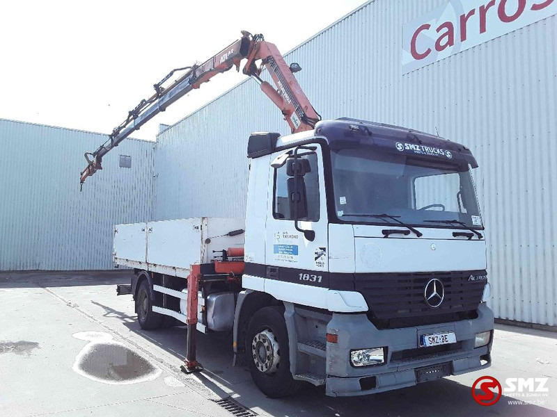 Mercedes-Benz Actros 1831 Atlas Ak140.1A4+remote lames steel 165000km - Грузовик бортовой/ Платформа, Автоманипулятор: фото 1 Mercedes-Benz Actros 1831 Atlas Ak140.1A4+remote lames steel 165000km - Грузовик бортовой/ Платформа, Автоманипулятор: фото 1