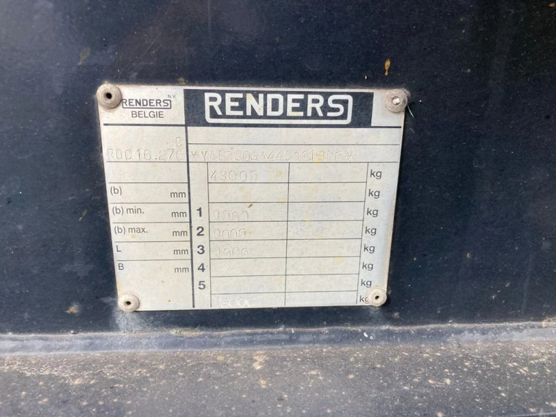 Полуприцеп-контейнеровоз/ Сменный кузов Renders ROC 16.27 CC Breedteborden: фото 8