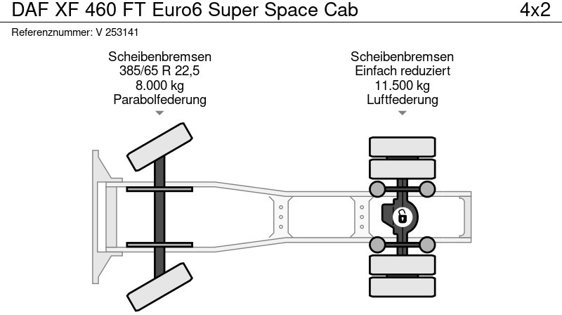 Тягач DAF XF 460 FT Euro6 Super Space Cab: фото 8 Тягач DAF XF 460 FT Euro6 Super Space Cab: фото 8