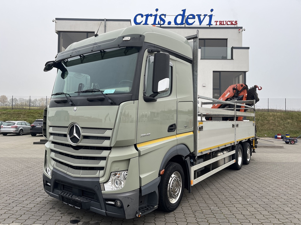 Mercedes-Benz Actros 2545 6x2 Effer - Atlas 265-A6 Lenk- Liftachse - Грузовик бортовой/ Платформа, Автоманипулятор: фото 1 Mercedes-Benz Actros 2545 6x2 Effer - Atlas 265-A6 Lenk- Liftachse - Грузовик бортовой/ Платформа, Автоманипулятор: фото 1