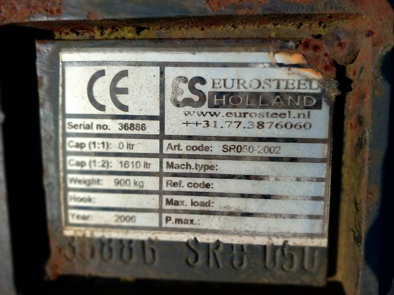 Eurosteel Puinriek WA100 - Ковш для Строительной техники: фото 3 Eurosteel Puinriek WA100 - Ковш для Строительной техники: фото 3