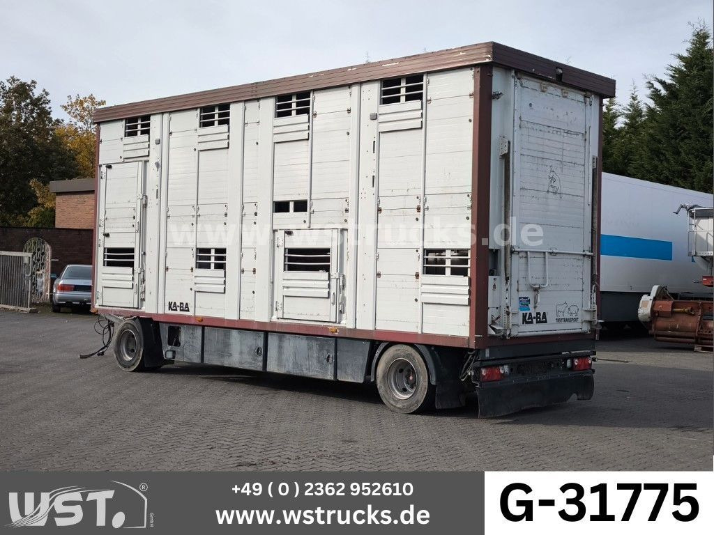 KABA 2 Stock Hubdach Vollalu 7,30m Viehanhänger - Прицеп для перевозки животных: фото 1 KABA 2 Stock Hubdach Vollalu 7,30m Viehanhänger - Прицеп для перевозки животных: фото 1