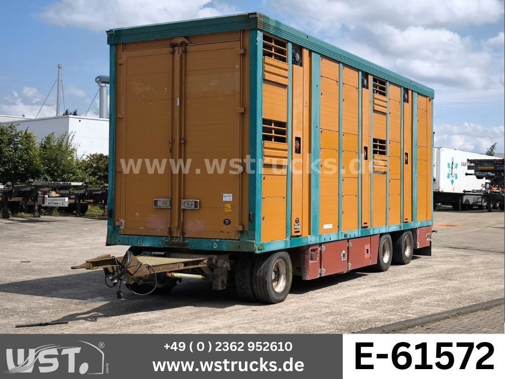 Menke-Janzen Menke 2 Stock Vollalu 8 m Hubdach Viehanhänger - Прицеп для перевозки животных: фото 1 Menke-Janzen Menke 2 Stock Vollalu 8 m Hubdach Viehanhänger - Прицеп для перевозки животных: фото 1