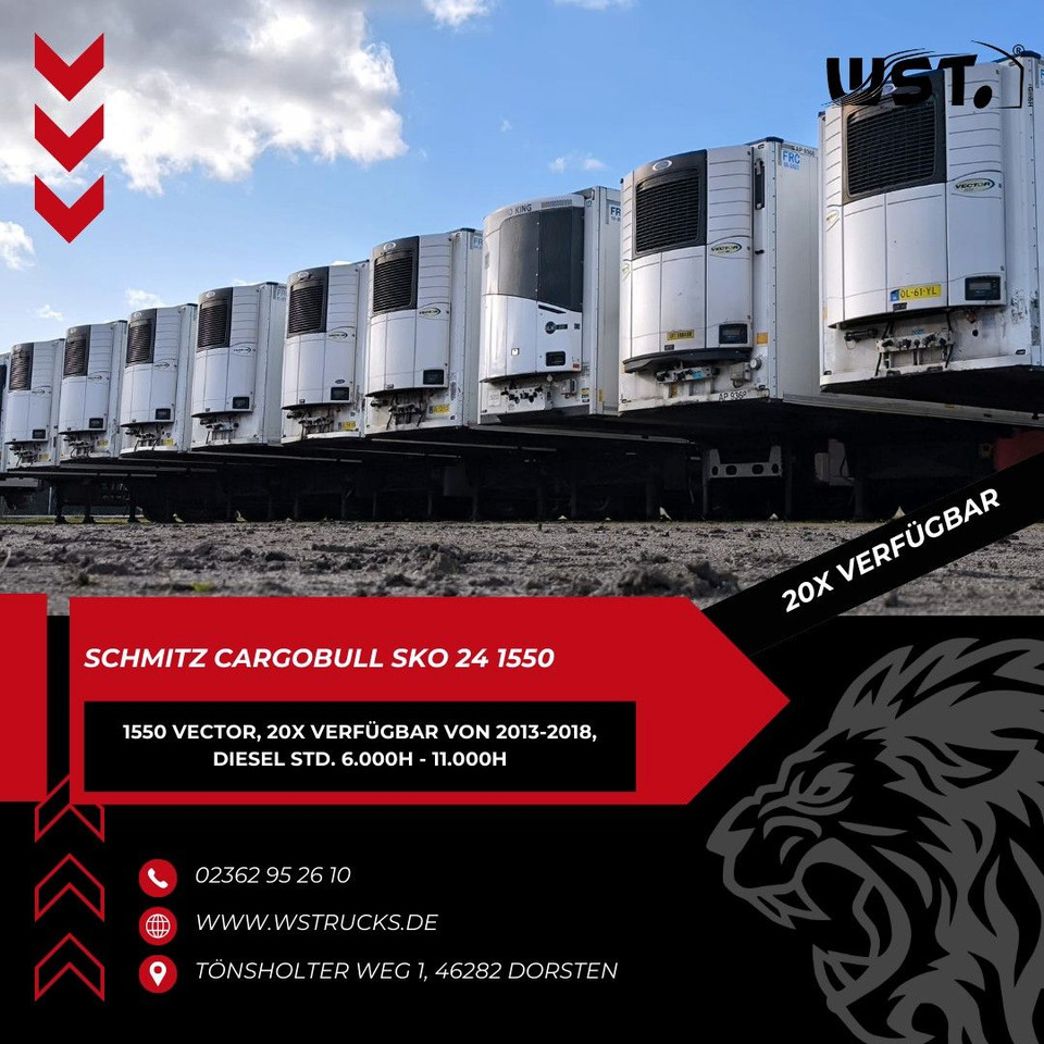 Schmitz Cargobull Kühlauflieger Blumenbreit Vector 1550 - Полуприцеп-рефрижератор: фото 1 Schmitz Cargobull Kühlauflieger Blumenbreit Vector 1550 - Полуприцеп-рефрижератор: фото 1