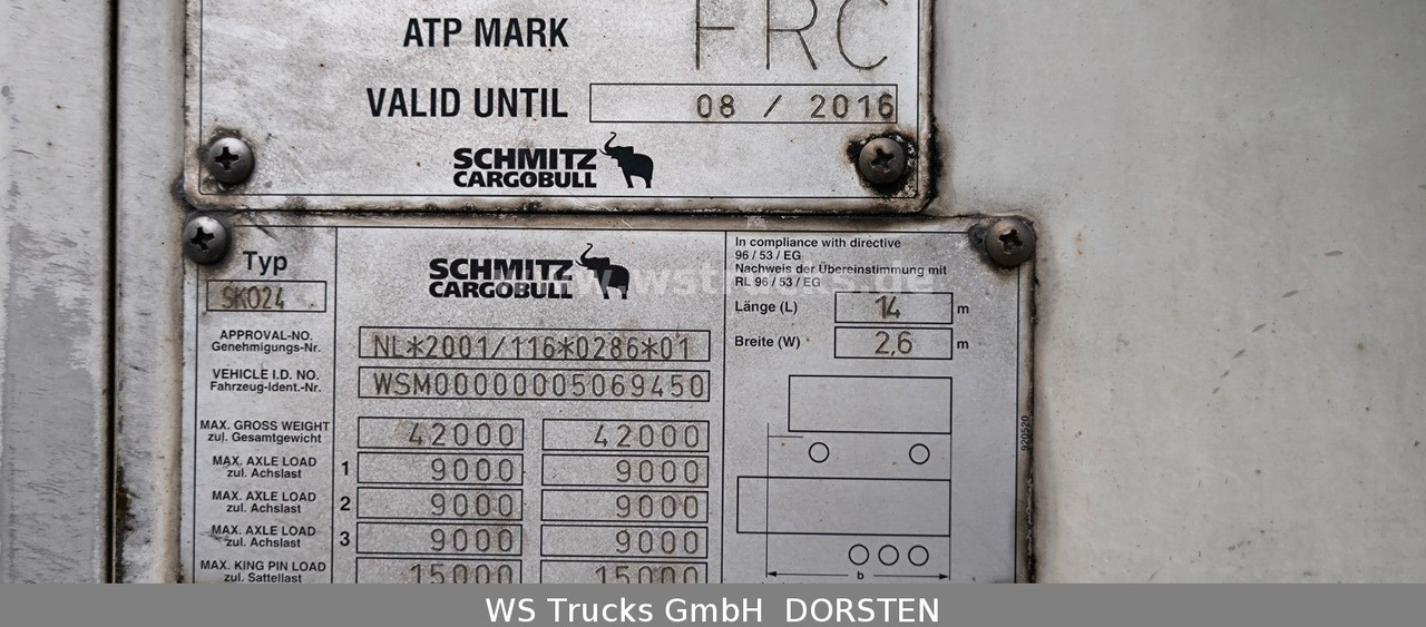 Schmitz Cargobull SKO 24 Kühlauflieger | Rohrbahn Vector 1850Mt - Полуприцеп-фургон: фото 3 Schmitz Cargobull SKO 24 Kühlauflieger | Rohrbahn Vector 1850Mt - Полуприцеп-фургон: фото 3