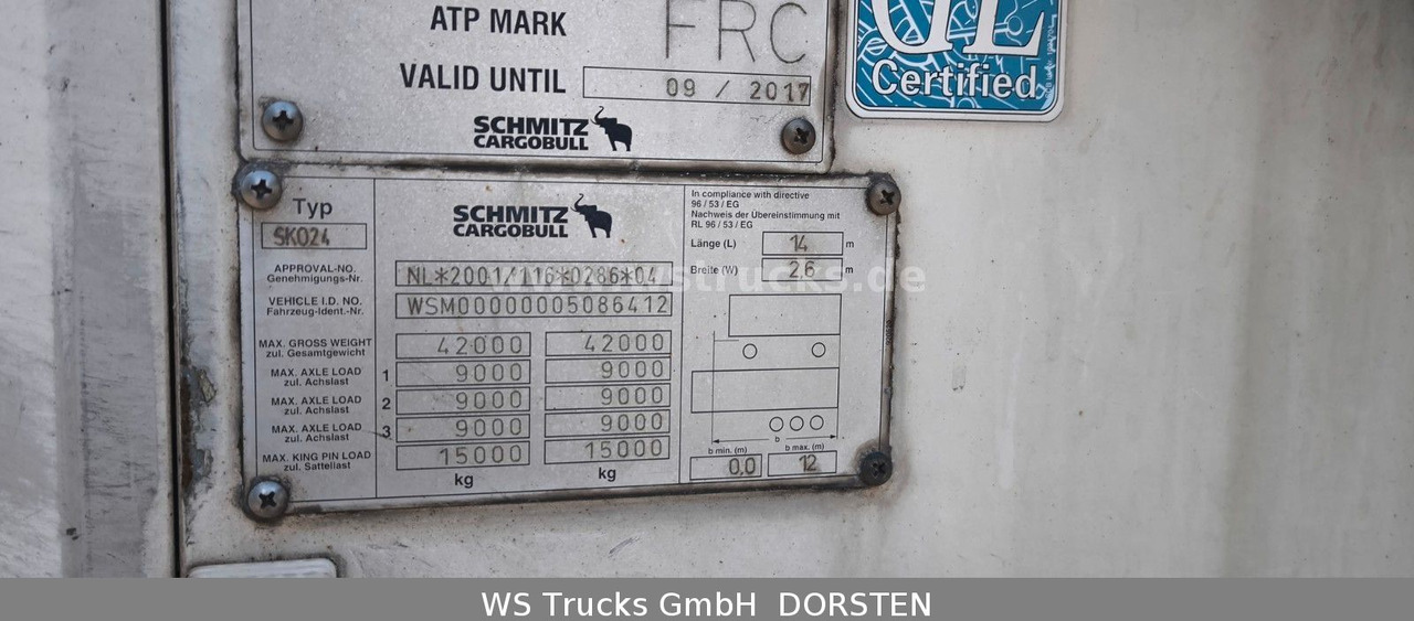 Schmitz Cargobull SKO 24 Kühlauflieger Vector 1850 MT, Bi-Temp - Полуприцеп-рефрижератор: фото 4 Schmitz Cargobull SKO 24 Kühlauflieger Vector 1850 MT, Bi-Temp - Полуприцеп-рефрижератор: фото 4