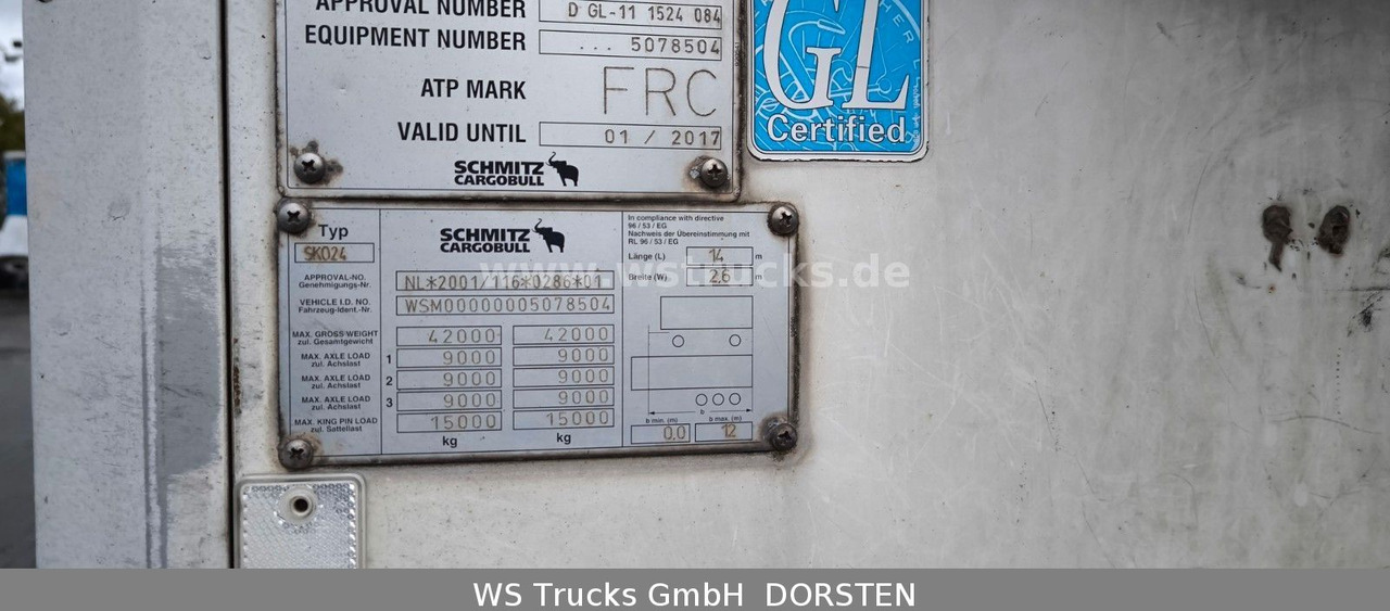 Schmitz Cargobull SKO 24 Kühlauflieger | Vector 1850 MT | LBW - Полуприцеп-фургон: фото 4 Schmitz Cargobull SKO 24 Kühlauflieger | Vector 1850 MT | LBW - Полуприцеп-фургон: фото 4