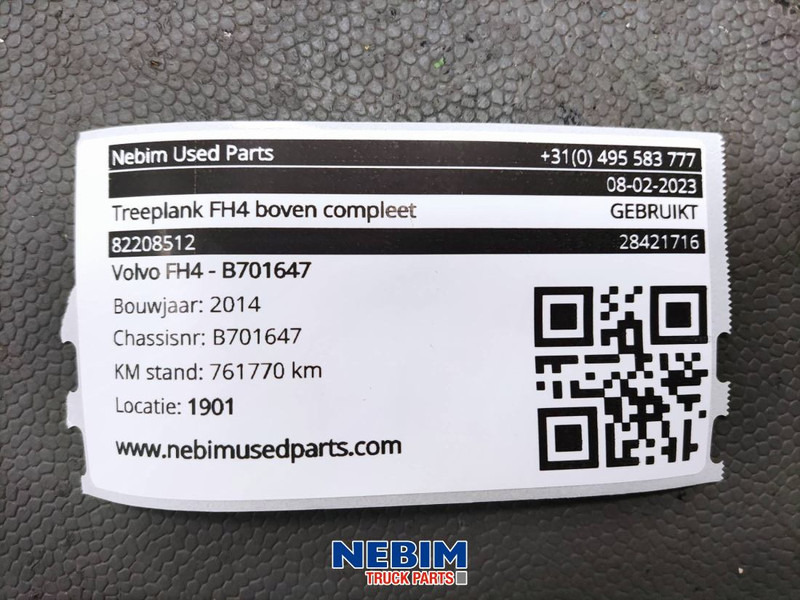 Volvo Volvo - 82208512 - Treeplank FH4 boven compleet - Запчасти для Грузовиков: фото 5 Volvo Volvo - 82208512 - Treeplank FH4 boven compleet - Запчасти для Грузовиков: фото 5