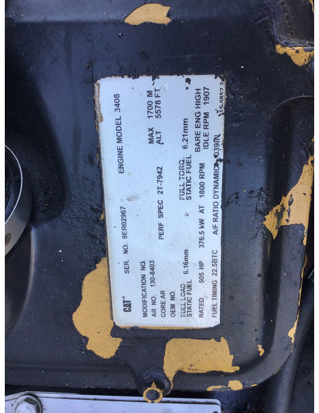 Caterpillar 3408C 9ER-1308403 USED - Двигатель для Строительной техники: фото 5 Caterpillar 3408C 9ER-1308403 USED - Двигатель для Строительной техники: фото 5