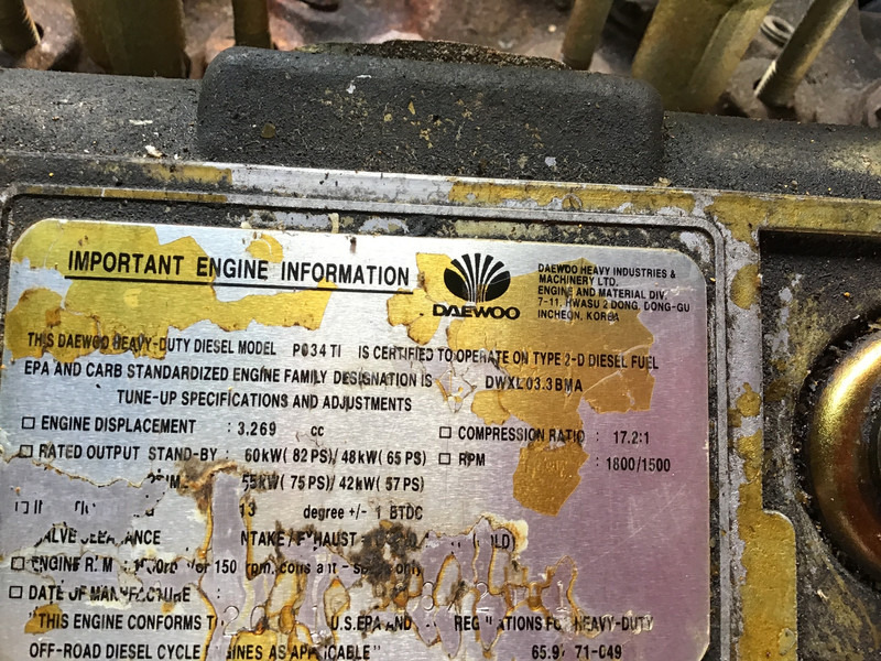 Doosan EWOO DAEWOO PO34TI GENERATOR 50 KVA USED - Электрогенератор: фото 5 Doosan EWOO DAEWOO PO34TI GENERATOR 50 KVA USED - Электрогенератор: фото 5